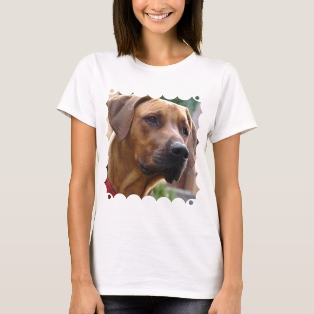 Rhodesian Ridgeback Ladies Fitted T-Shirt (Front)