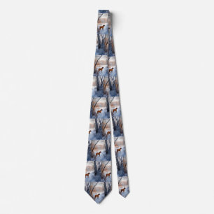 Rhodesian Ridgeback Let It Snow Christmas  Tie