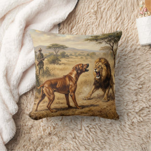 Rhodesian Ridgeback Lion Hound Art Cushion