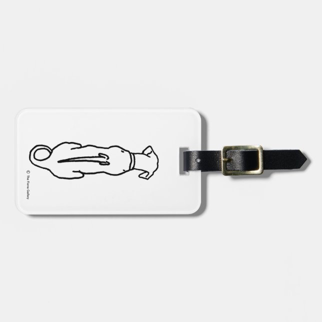 Rhodesian Ridgeback luggage tag (Front Horizontal)