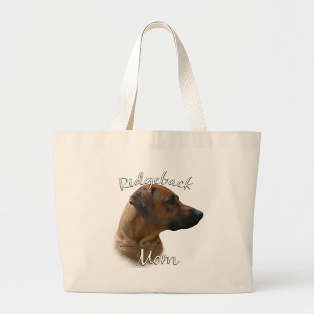 Rhodesian Ridgeback Mum 2 Large Tote Bag (Front)