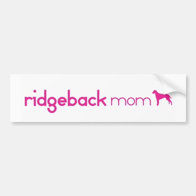 Rhodesian Ridgeback Mum Bumper Sticker (Front)