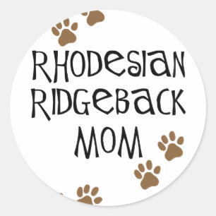 Rhodesian Ridgeback Mum Classic Round Sticker