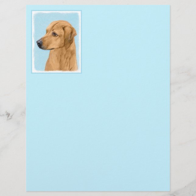 Rhodesian Ridgeback Painting - Original Dog Art (Front)
