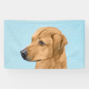 Rhodesian Ridgeback Painting - Original Dog Art Banner