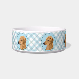 Rhodesian Ridgeback Painting - Original Dog Art Bowl