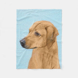 Rhodesian Ridgeback Painting - Original Dog Art Fleece Blanket