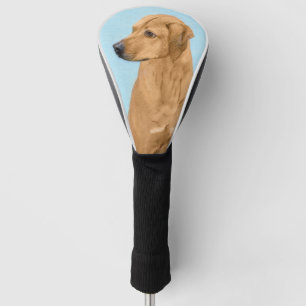 Rhodesian Ridgeback Painting - Original Dog Art Golf Head Cover