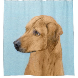 Rhodesian Ridgeback Painting - Original Dog Art Shower Curtain