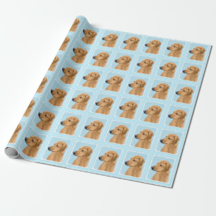 Rhodesian Ridgeback Painting - Original Dog Art Wrapping Paper