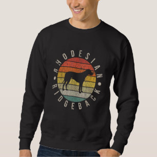 Rhodesian Ridgeback Paw Vintage Retro Dad Mum Wome Sweatshirt