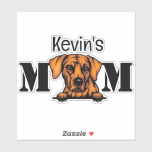 Rhodesian Ridgeback Peeking Mum Personalised 