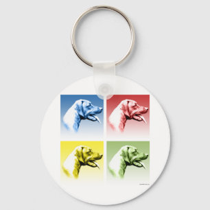 Rhodesian Ridgeback Pop Art Key Ring
