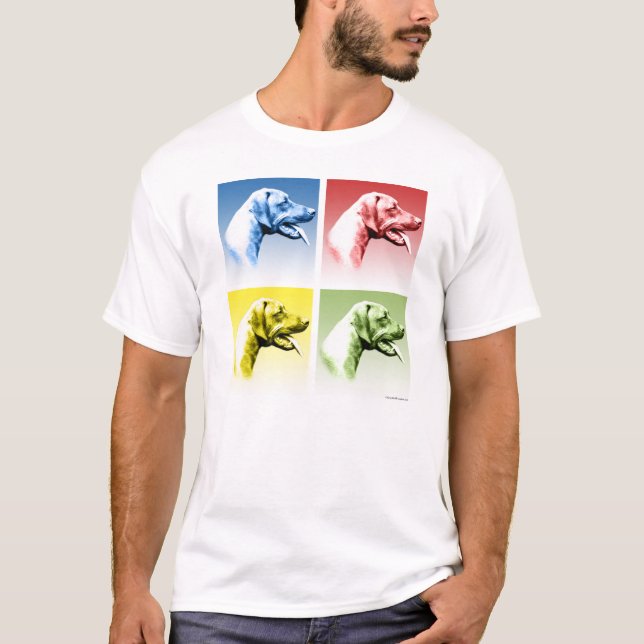 Rhodesian Ridgeback Pop Art T-Shirt (Front)