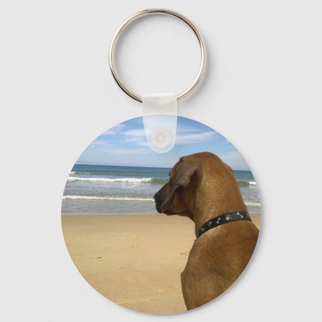 Rhodesian Ridgeback Products Key Ring (Front)