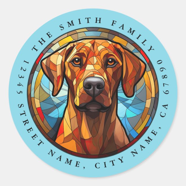 Rhodesian Ridgeback Round Stickers (Front)