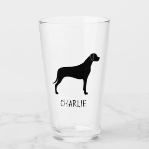Rhodesian Ridgeback Silhouette Ridgie Dog Custom Glass