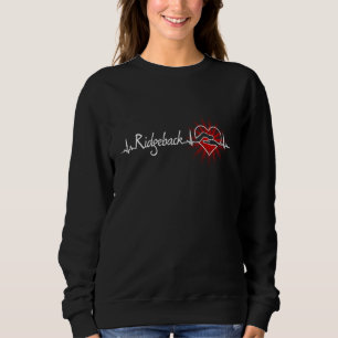 Rhodesian Ridgeback T-shirt HeartBeat Ridgeback Te Sweatshirt