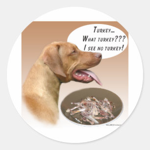 Rhodesian Ridgeback Turkey Classic Round Sticker