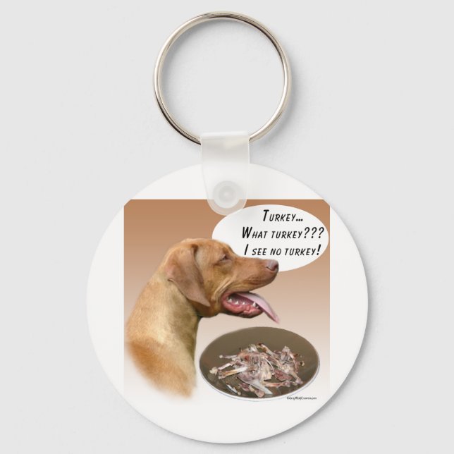 Rhodesian Ridgeback Turkey Key Ring (Front)