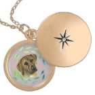 Rhodesian Ridgeback with a Wreath Watercolor