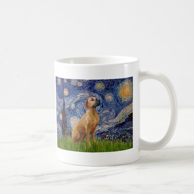RhodesianRidgeback 2 - Starry Night Coffee Mug (Right)