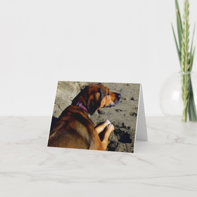 Rhodie in oils card (Front)