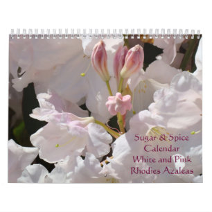 Rhodies Azaleas Calendar Sugar & Spice Pink White