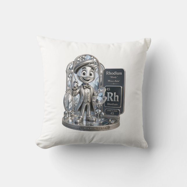 Rhodium character from the ATOMIVRA™ Cushion (Front)
