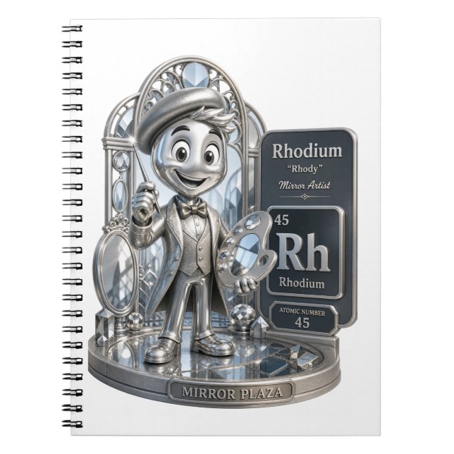 Rhodium character from the ATOMIVRA™ Notebook (Front)