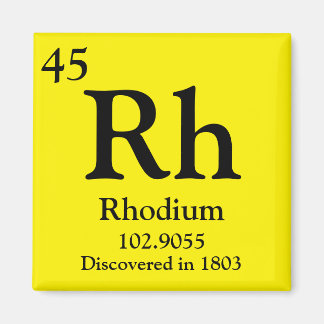 Rhodium Periodic Table Magnet