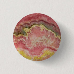 Rhodochrosite 3 Cm Round Badge
