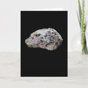 Rhodochrosite Pyrite Fluorite Quartz Tourmaline Card