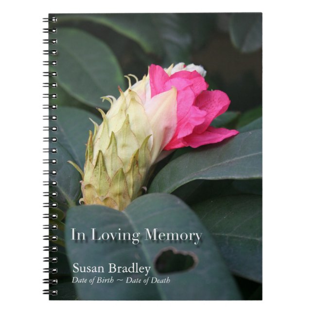 Rhododendron 1 Celebration of Life Guest Book (Front)