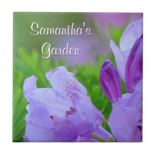 Rhododendron After the Rain Personalised Garden Ceramic Tile