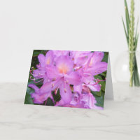 Rhododendron Flower Birthday Card