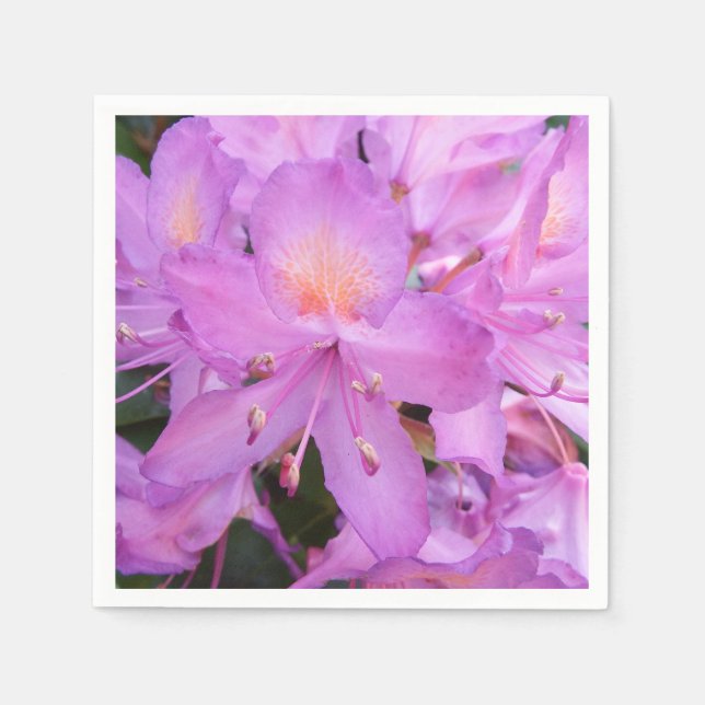 Rhododendron Flower Paper Napkins (Front)