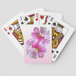 Rhododendron Flowers Playing Cards