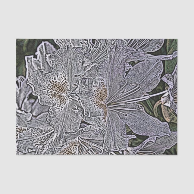 RHODODENDRON FLOWERS TISSUE PAPER (Front)