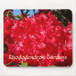 Rhododendron Gardens mousepad Red Rhodies