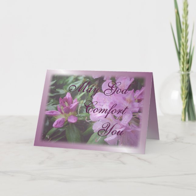 rhododendron inspirational-customise card (Front)