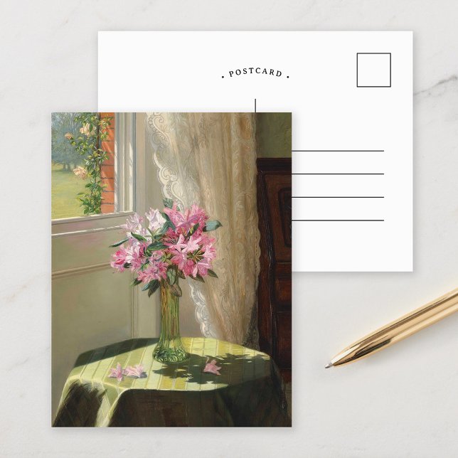 Rhododendrons by a Window | Jessica Hayllar Postcard (Creator Uploaded)