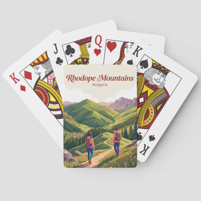 Rhodope Mountains Bulgaria Playing Cards (Back)