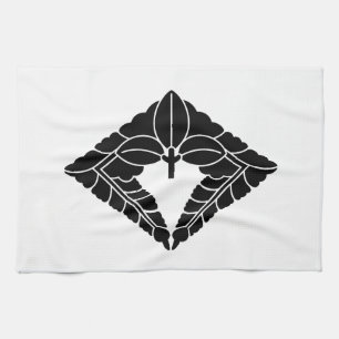 Rhombic hanging wisteria tea towel