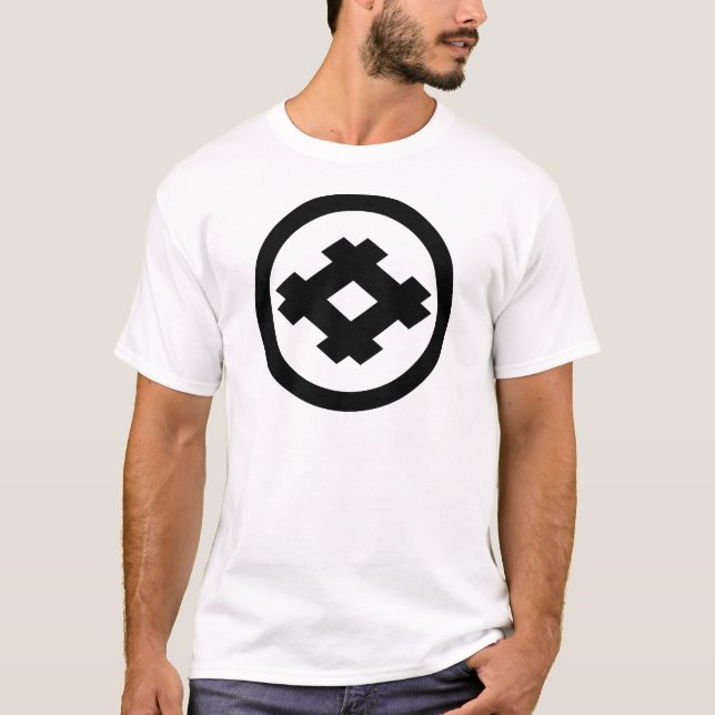 Rhombic well frame in circle T-Shirt (Front)