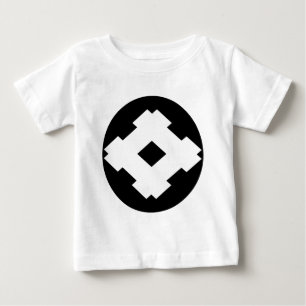 Rhombic well frame in rice cake baby T-Shirt