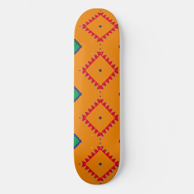 Rhombus and other shapes skateboard (Front)