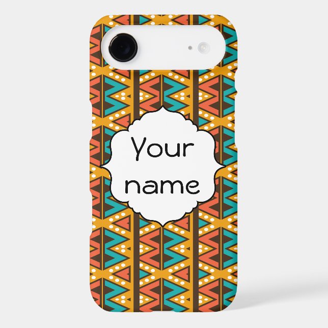 Rhombus and triangles pattern Case-Mate iPhone case (Back)