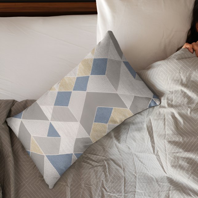 Rhombus Check Pillow Case  (Creator Uploaded)