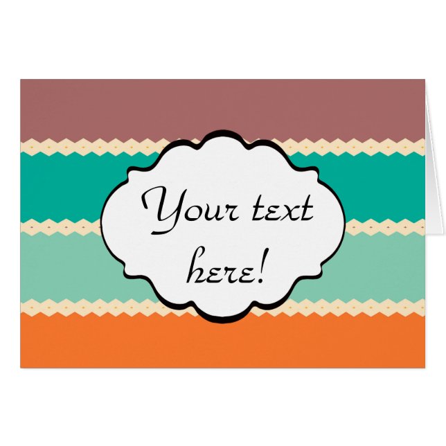 Rhombus rows abstract design (Front Horizontal)